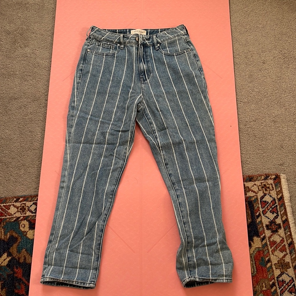 PacSun Striped Mom Jeans